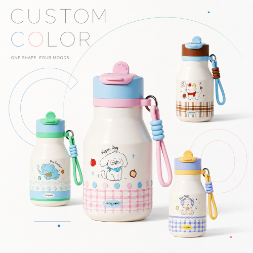 500ml 316 Stainless Steel Dual-Drink Bottle with Strap